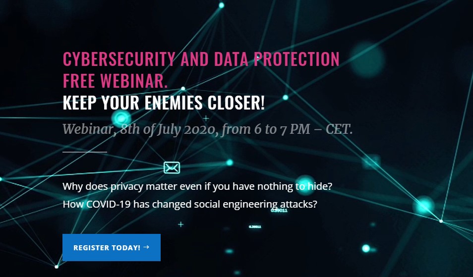 Tech Tag: Cyber Security & Data Protection Webinar – 8 July 2020 at 6:00pm CET